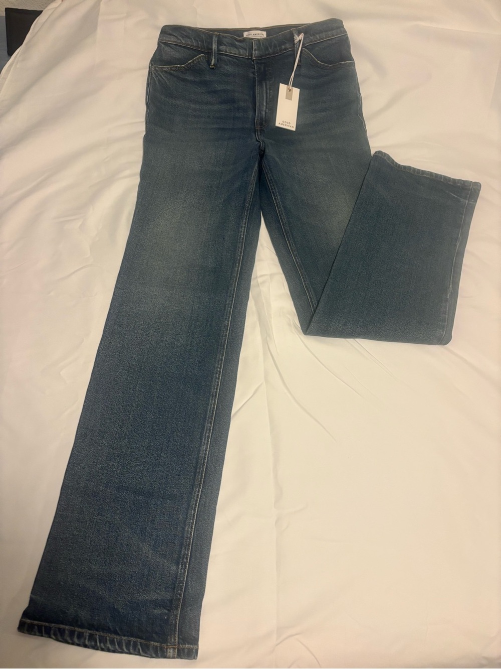 Good American Blue Flared Jeans Stretchy